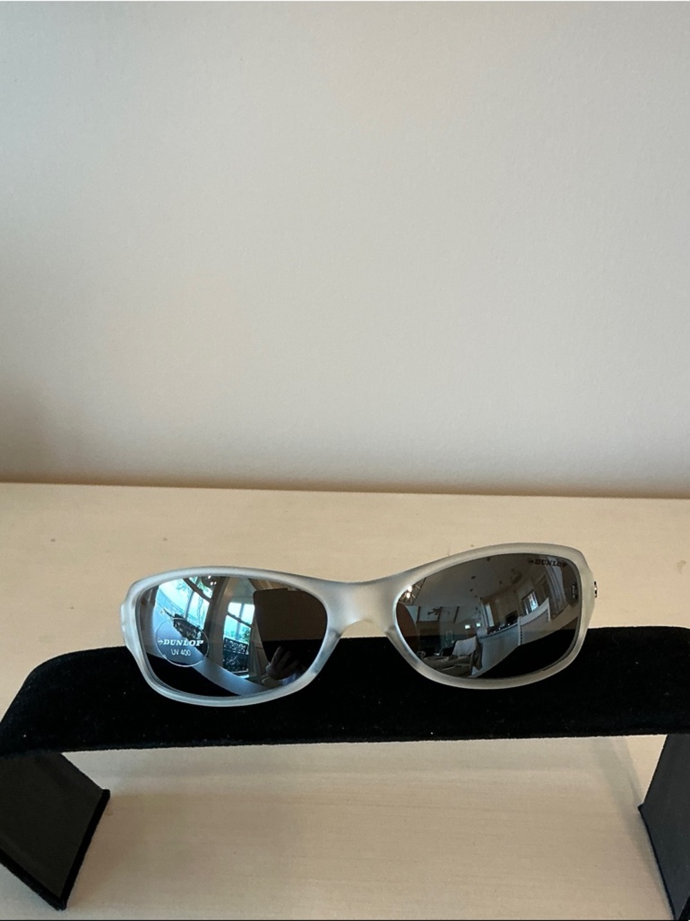 Authentic, Dunlop Men's Clear Sport Sunglasses with Dark Lenses